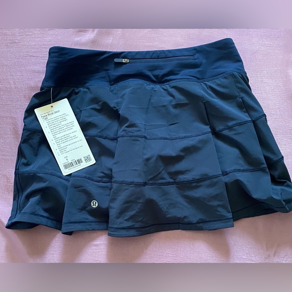 Lululemon - Pace Rival Mide-Rise Skirt -Size:6 Color: TRNV-Liner Inseam Is 3.5”. - Picture 2 of 6